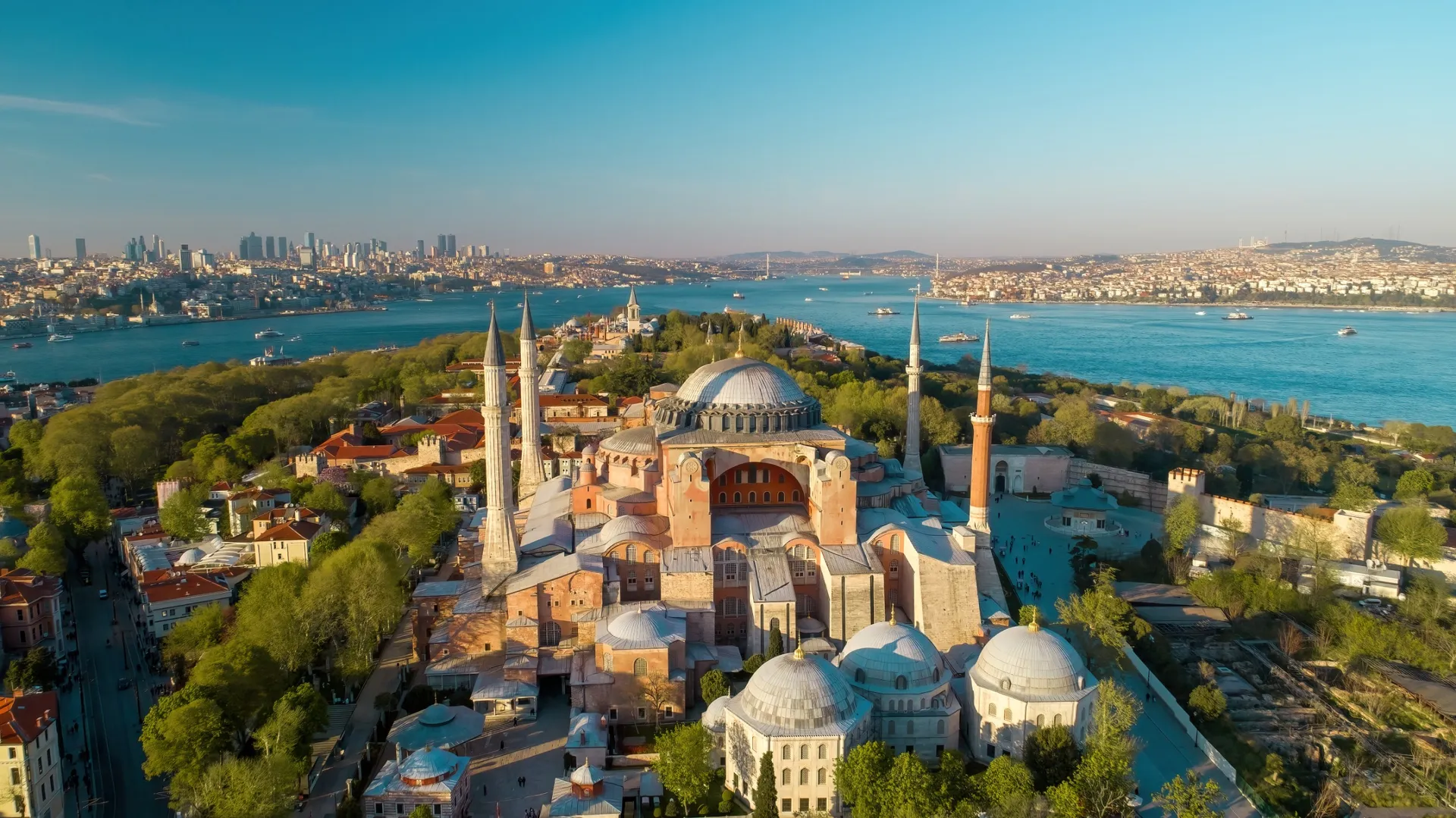 view of hagia sophia in istanbul turkey