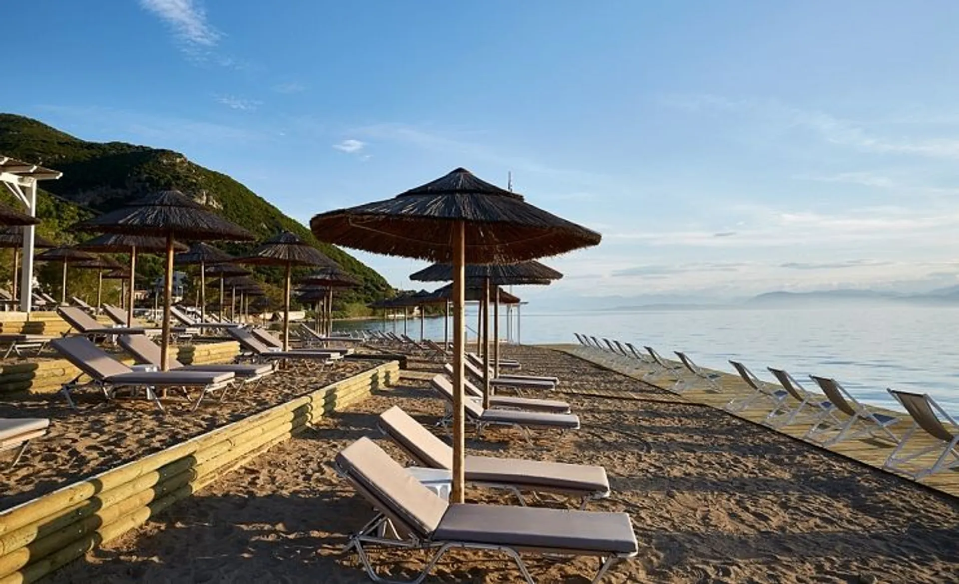 Marbella Corfu Hotel - Loungers On The Beach
