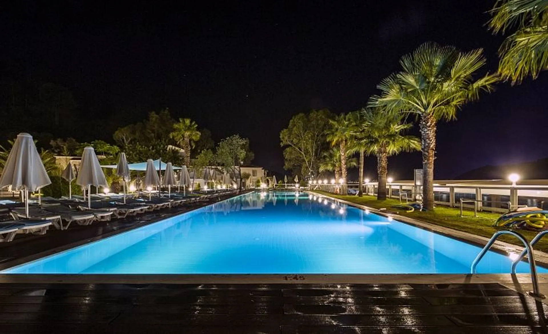 Club Adakoy Resort - Swimming Pool At Night
