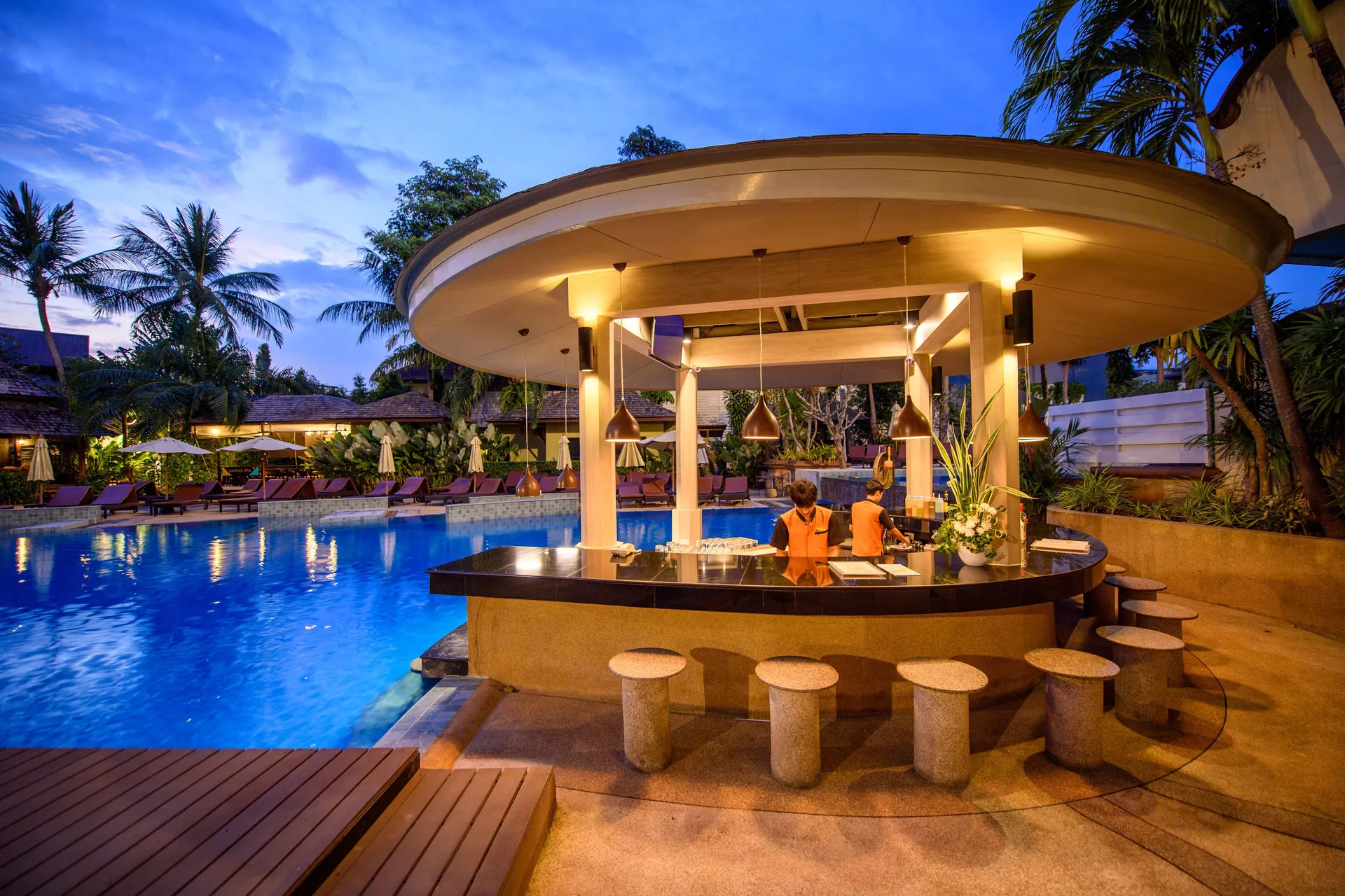 Poolside bar