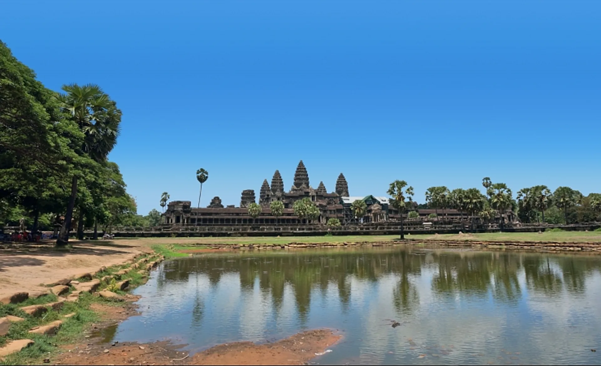 View of Temples from Lake