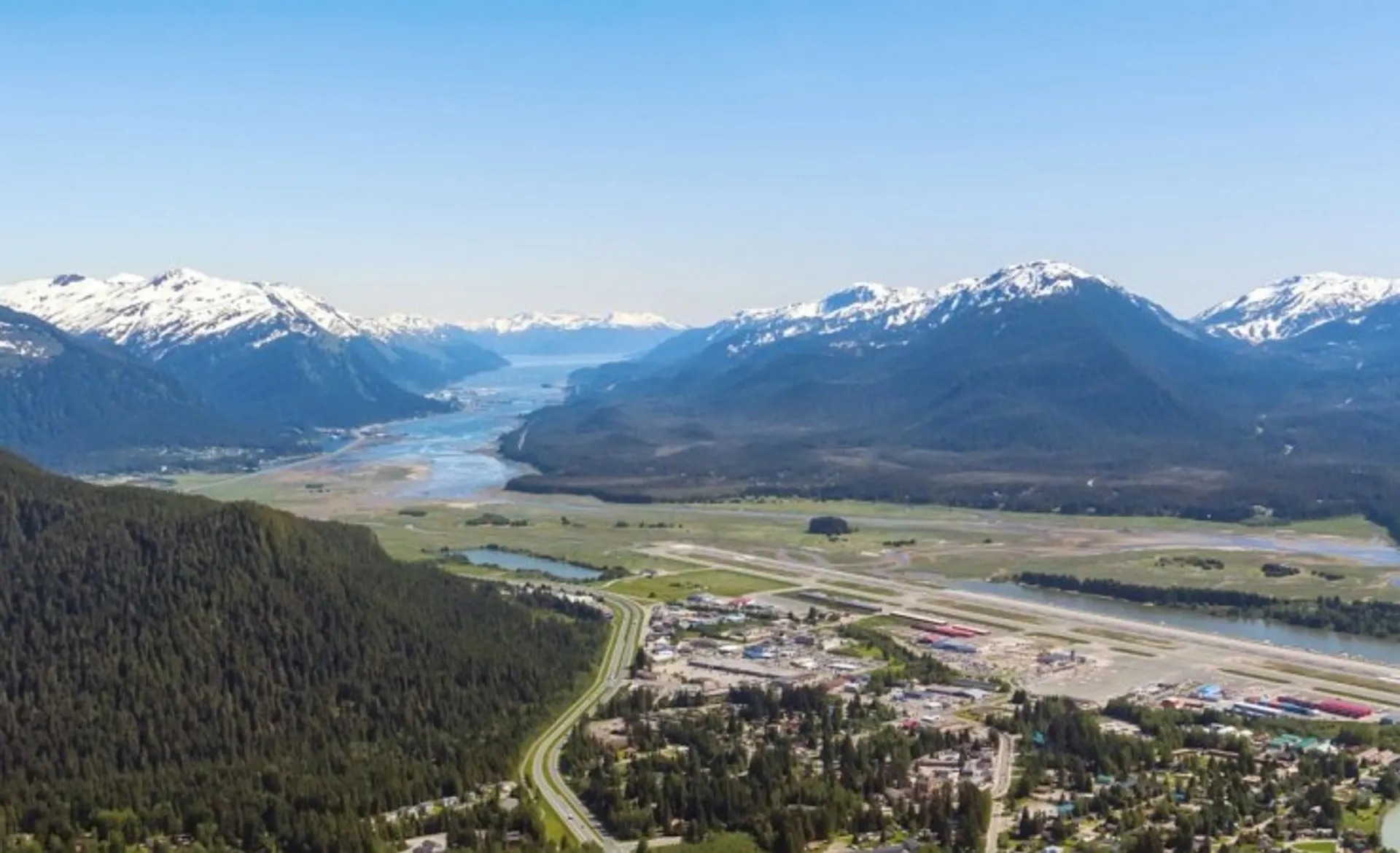 Aerial View Of Juneau Alaska