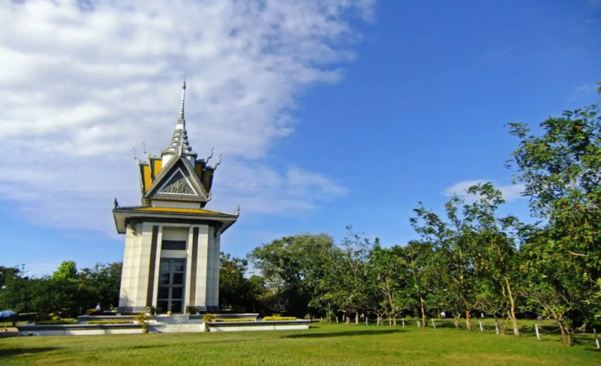 Commemorative Stupa At The Killing Fields