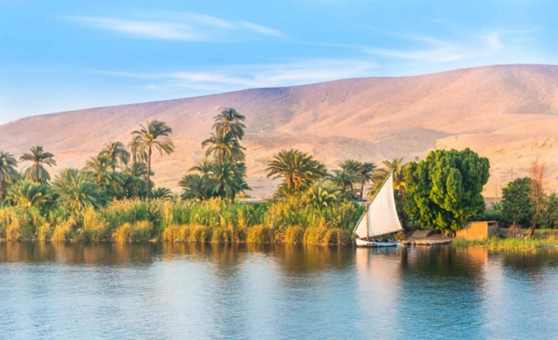 Nile River Near Luxor