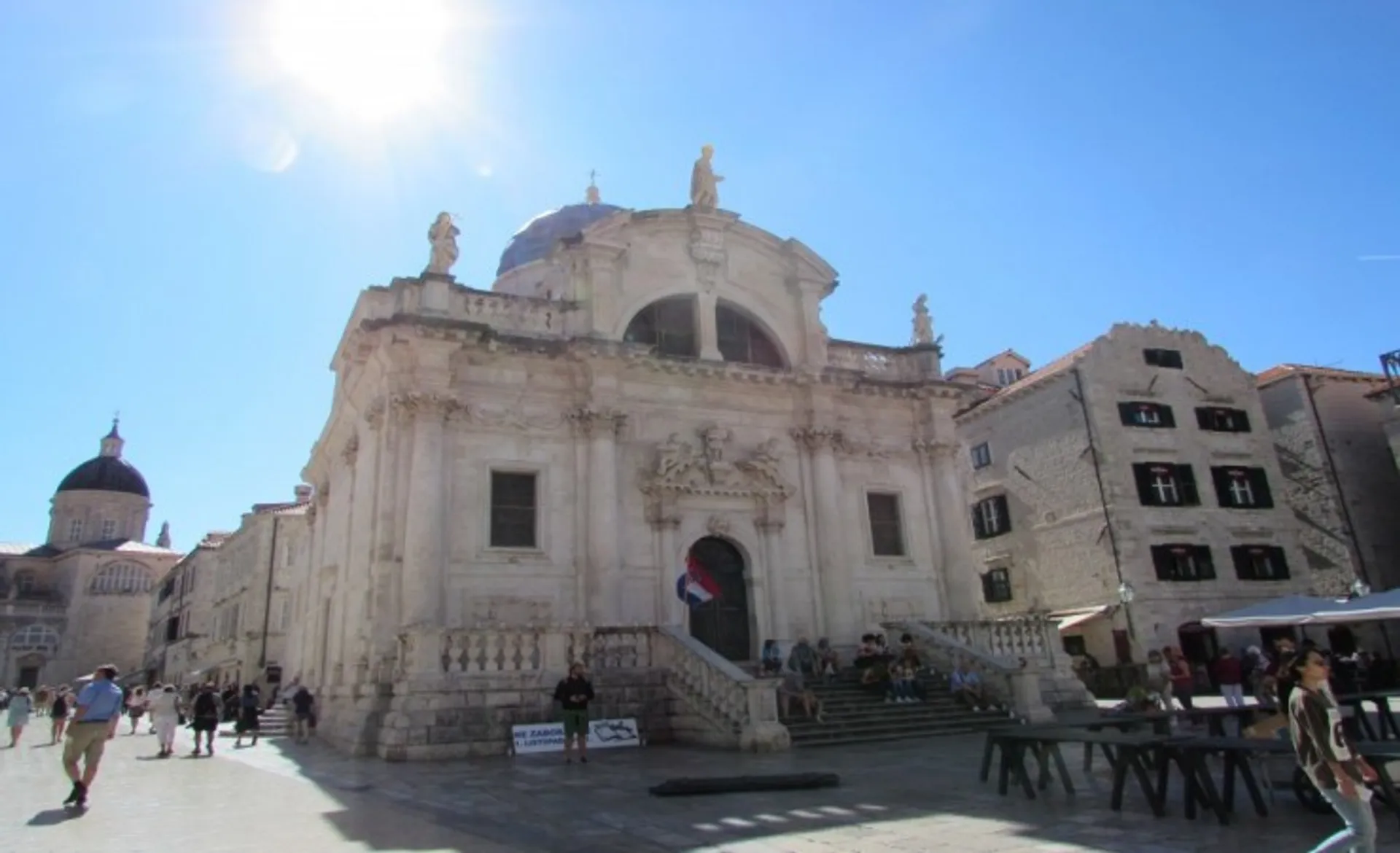 Historic Church In Dubrovnik Old Town