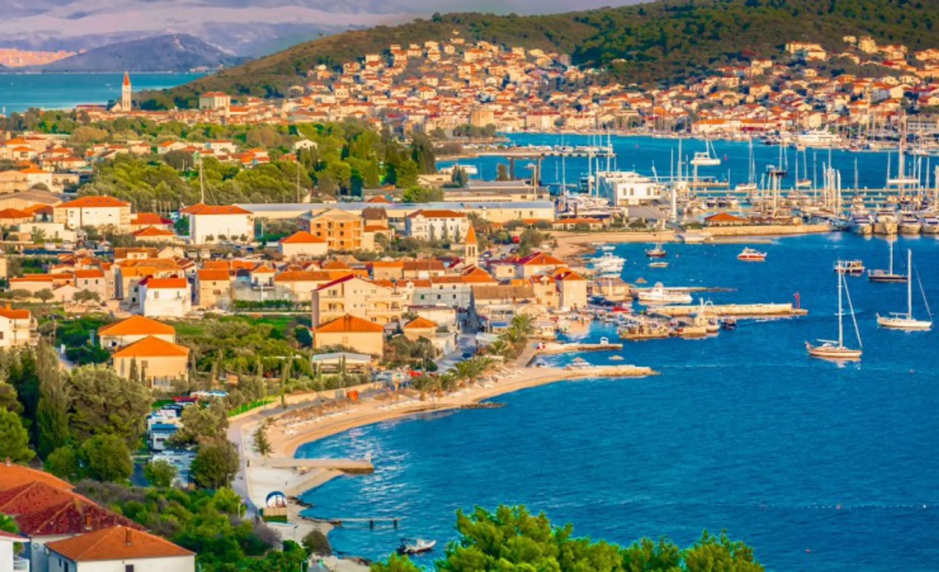 Aerial View Of Trogir