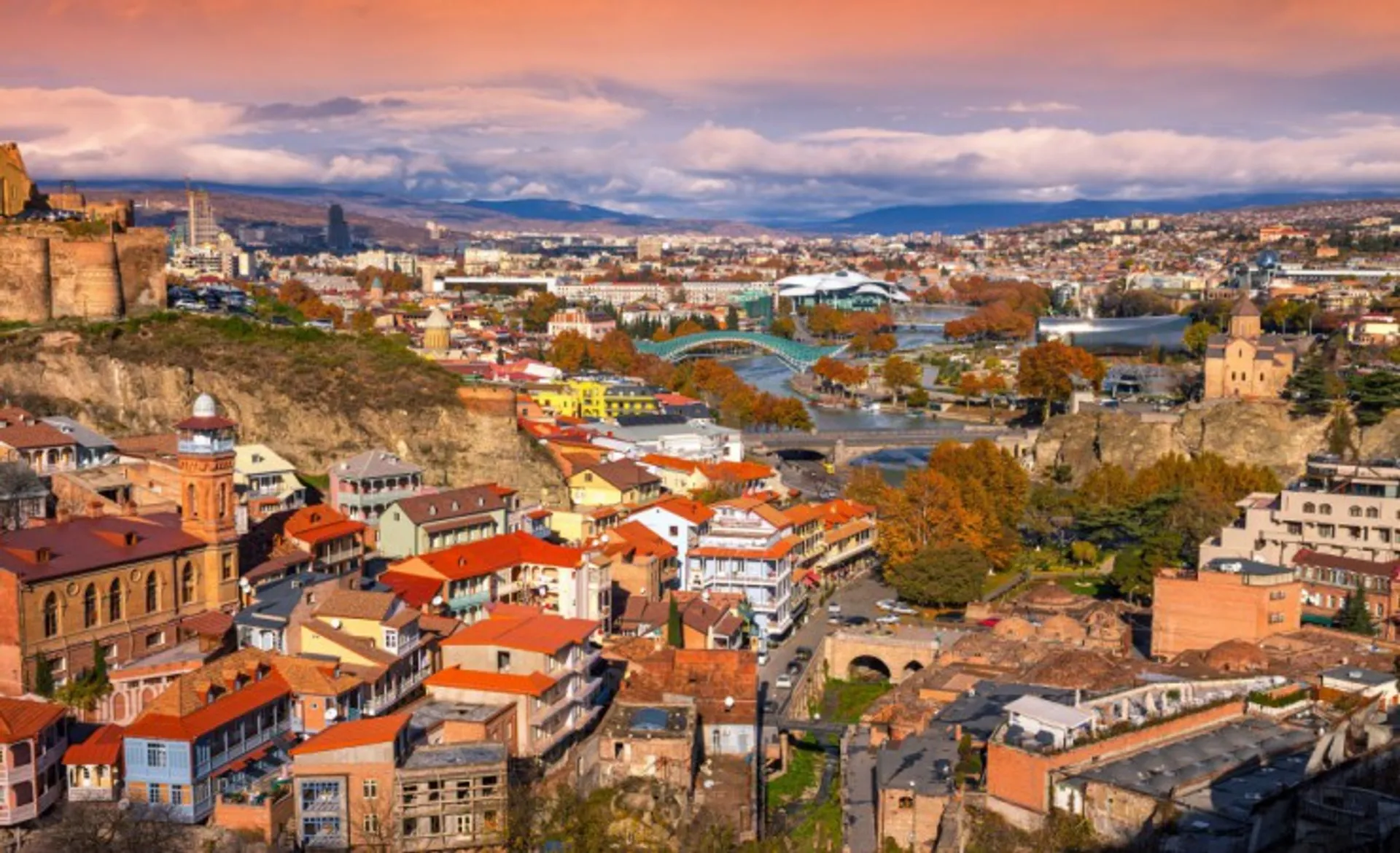 Aerial View Of Tbilisi