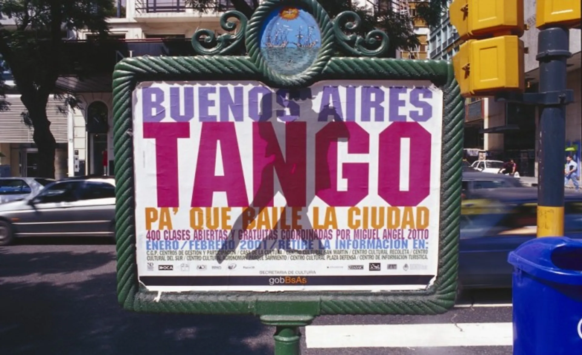 Sign for Tango Show