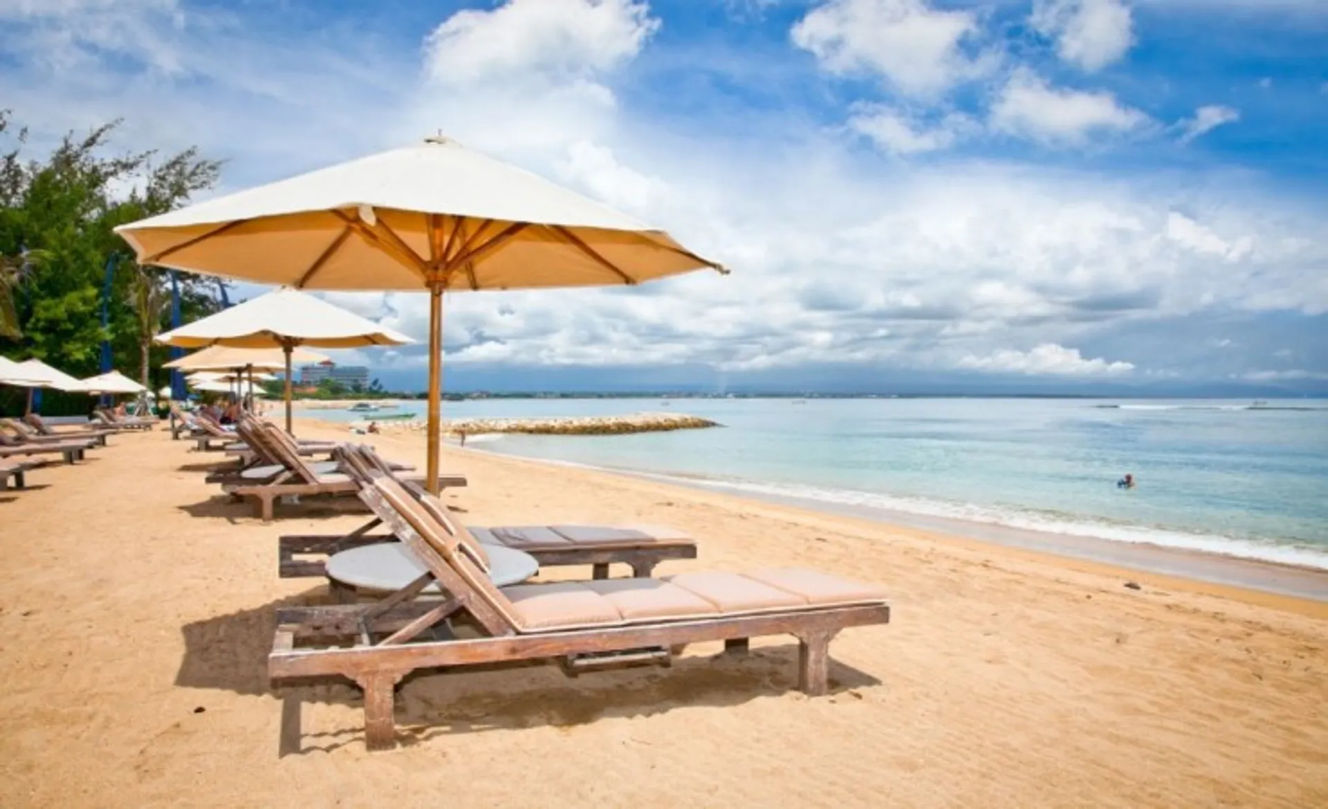 Loungers On Sanur Beach