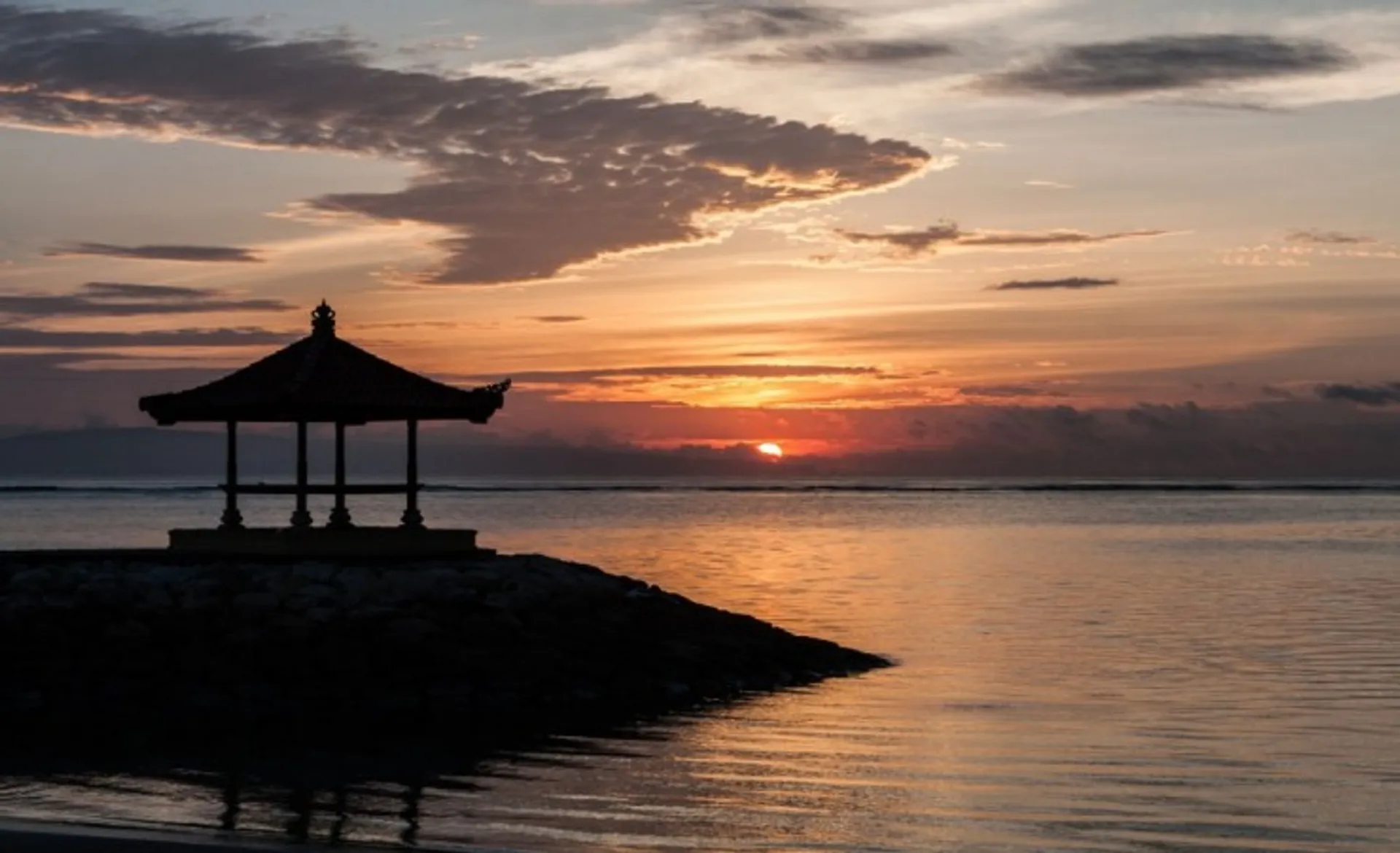 Sunset Over Sanur Beach