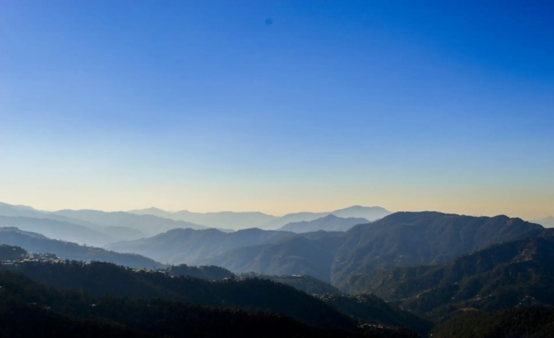 Mountain Range In Shimla