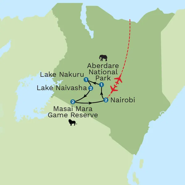Kenya Safari: Masai Mara Map