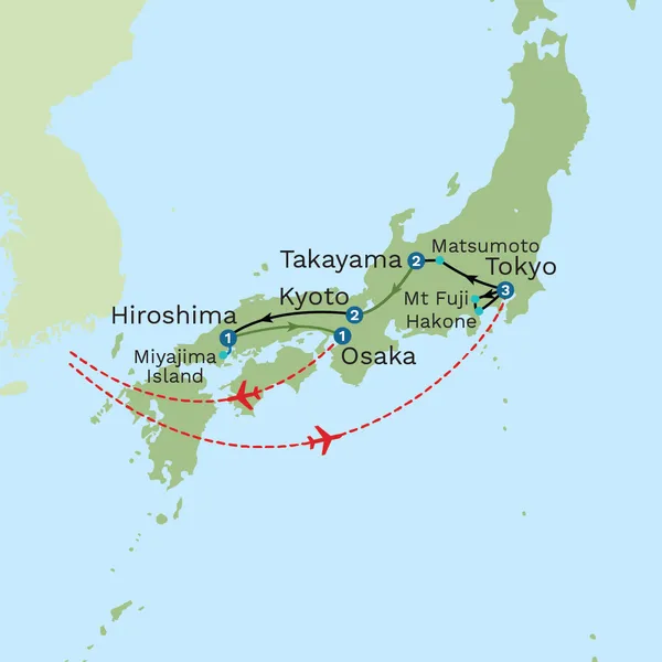 Treasures of Japan Map