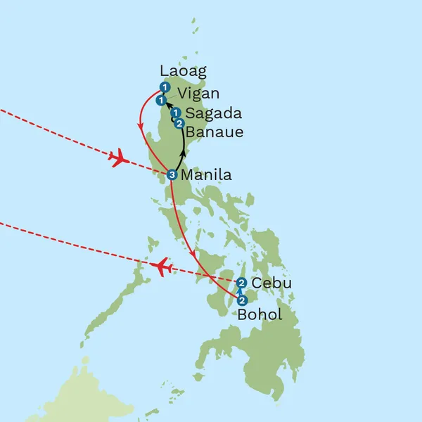 Wonders of the Philippines Map