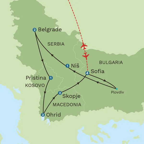 Puglia - Treasures of Southern Italy Map
