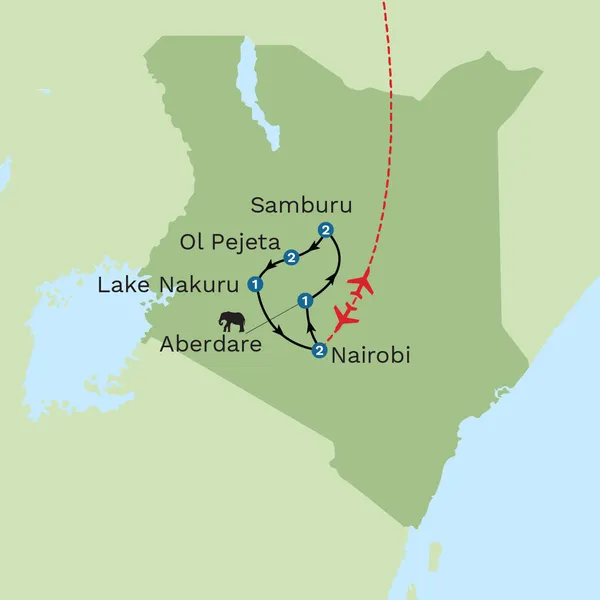 Kenya Safari: Samburu Map